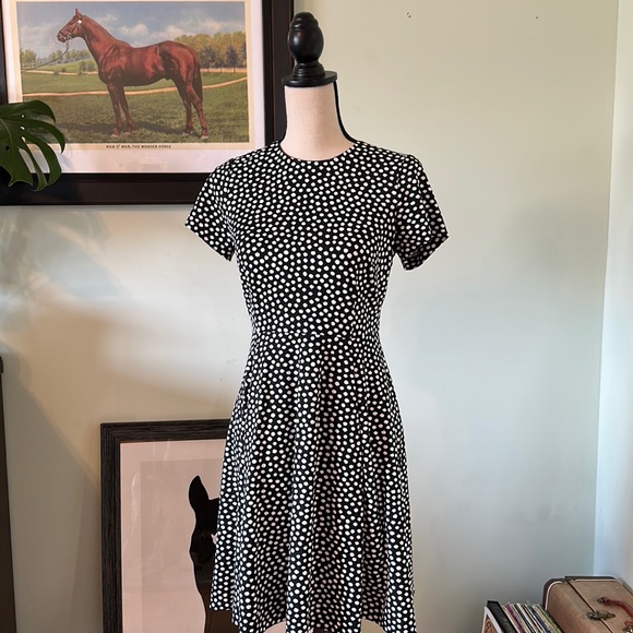 Kate Spade Polka Dot A-line Mini Dress with Pockets Size 4 - Picture 2 of 9